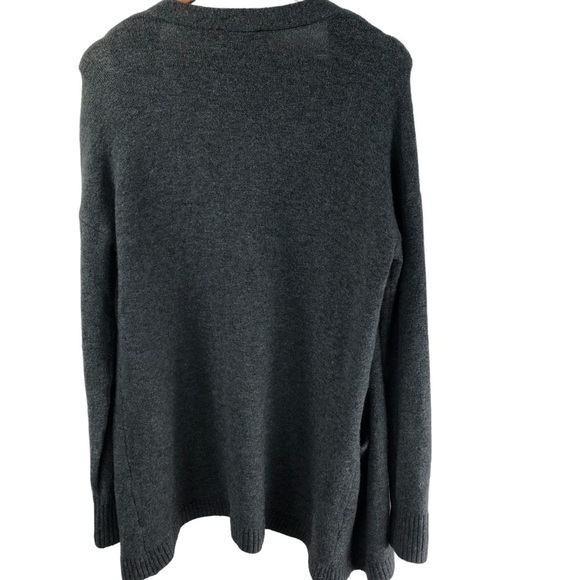 J.Crew Oversized Slouchy Cardigan Sz XXS Grey Wool Alpaca Pockets Knit Sweater - Picture 7 of 8
